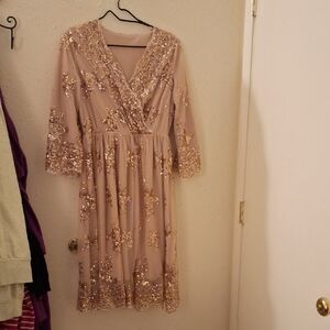 Elegant Sequin Embellished Dress